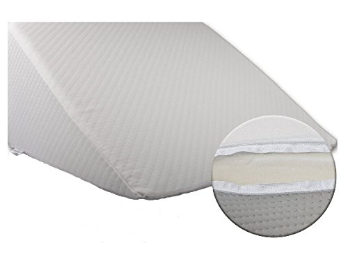Bella Luna XXL Keilkissen 30x50x60 cm zum ergonomischen Sitzen und Liegen im Bett mit Microfaser Bezug